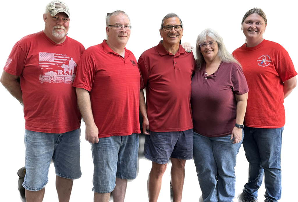 team photograph of the archive corporation records storage and management team.