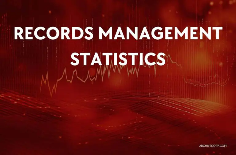 records management statistics graphic